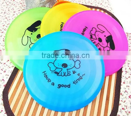 promotional and good quality plastic pet dog frisbee