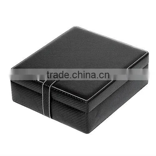 Luxury PU leather 6 watch display box case
