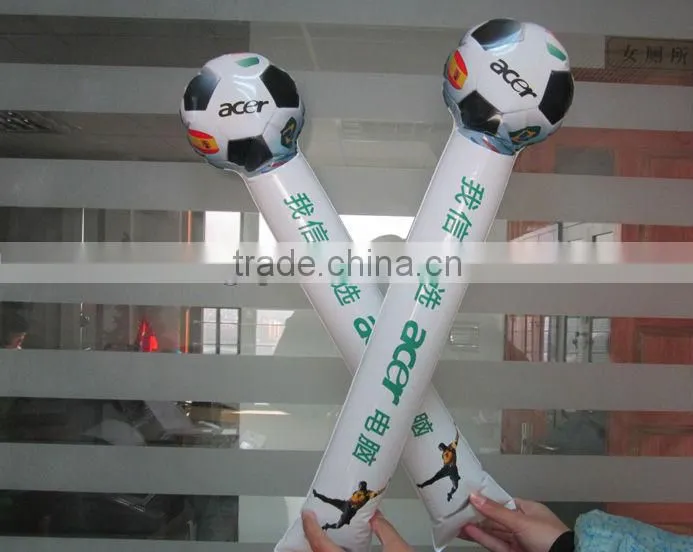 Special shape Football design Inflatable cheer sticks/Bangbang OEM