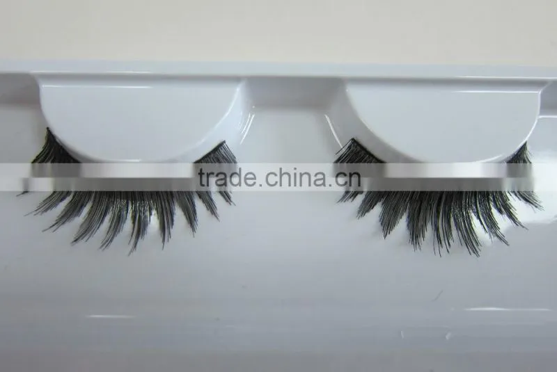 Top quality private label human hair false strip eyelash