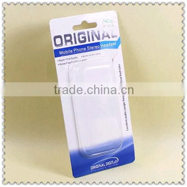 blister carboard packaging for headset