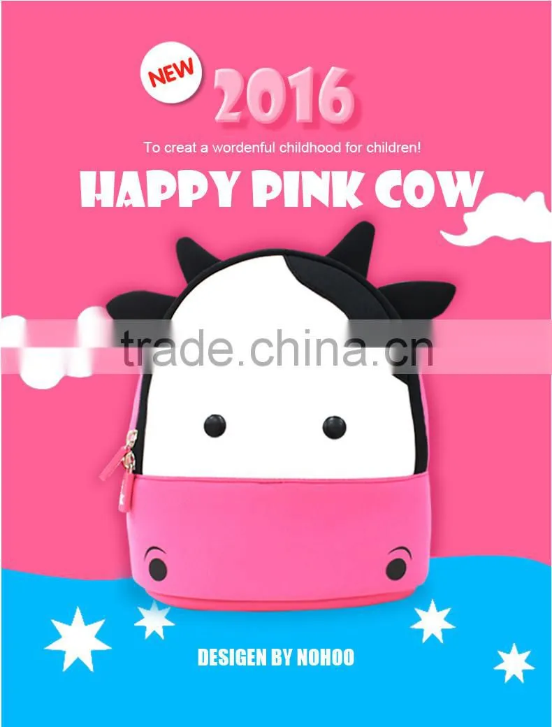 2016 hot preschool kids Animal Cartoon School Bag