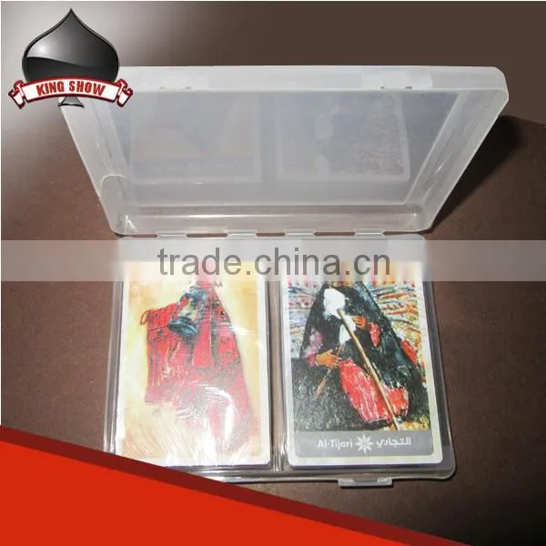 custom logo plastic box for playing cards with good price