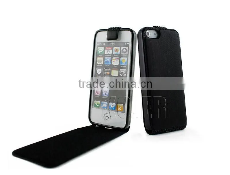 PU+TPU Flip mobile protective Case for iPhone 5