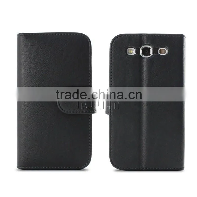 Cell Phone Horizontal Flip Leather Case for SAM Galaxy S3(i9300)