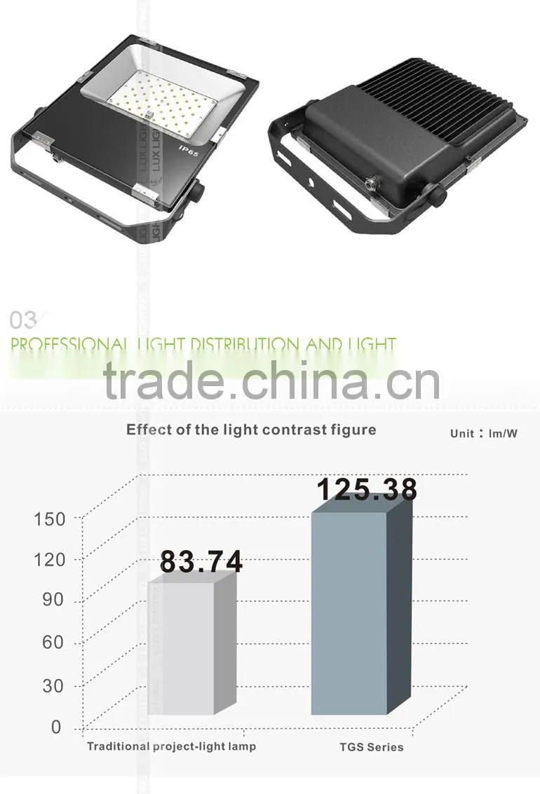 2016 CE Rohs Approved Shenzhen Factory Promotional Price Meanwell Driver Free Lighting Design 50W LED Flood Light Fixture