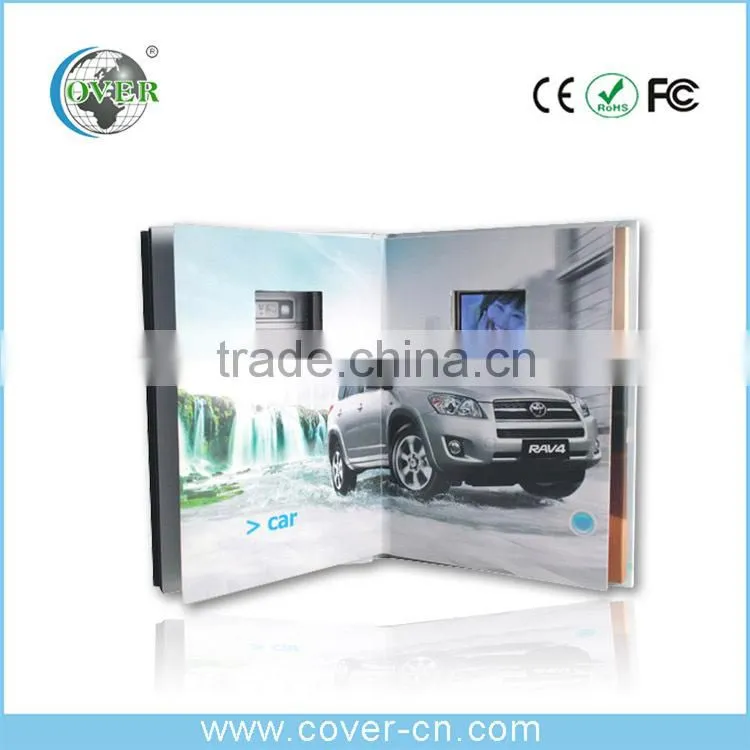 A5 Brochure 4.3'' LCD Video Greeting Card, Video Brochure Card For Promotion