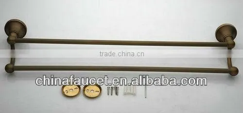 QL1003 Attractive Antique Brass Towel Rack