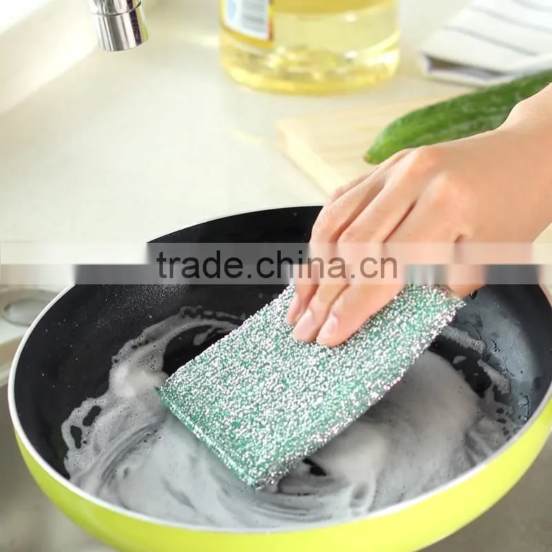 Plastic foam abrasive ktichen sponge