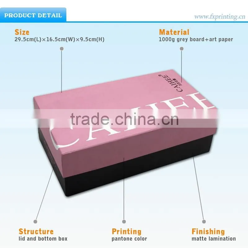 manufacturer cardboard shoe box wholesale, custom shoe box, shoe box