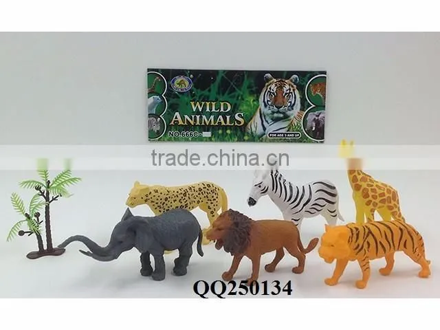 12pcs animal set toy,plastic funny animals toy set