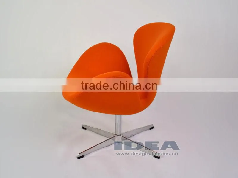 Replica Arne Jocabsen Swan Chair - Bright Orange Wool