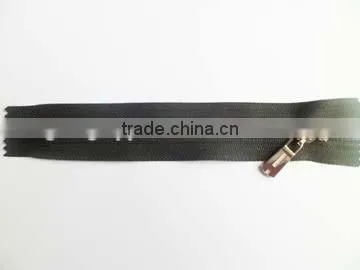 5# metal aluminum zipper fastener close end plated auto lock fancy zipper slider jacket zipper