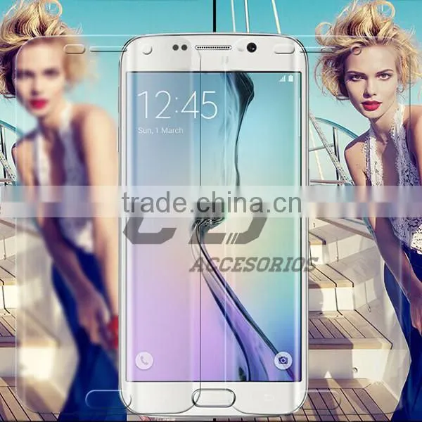 9H 3D curved edge for samsung s6 edge tempered glass screen protector
