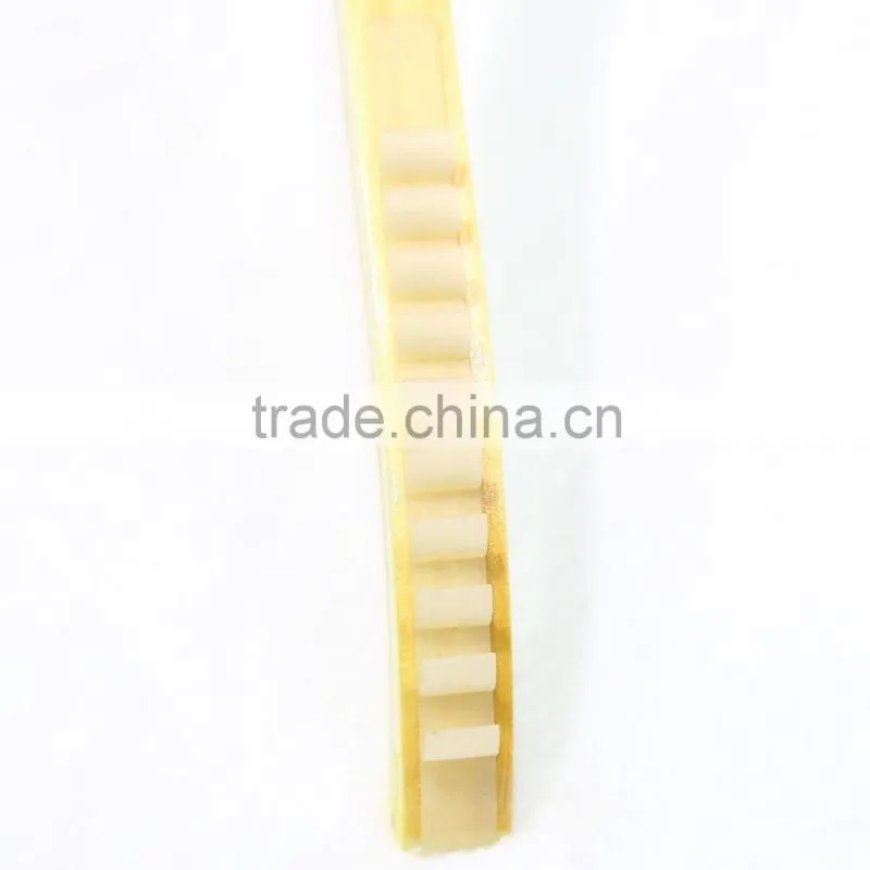 Wooden clothing hanger with non-slip film