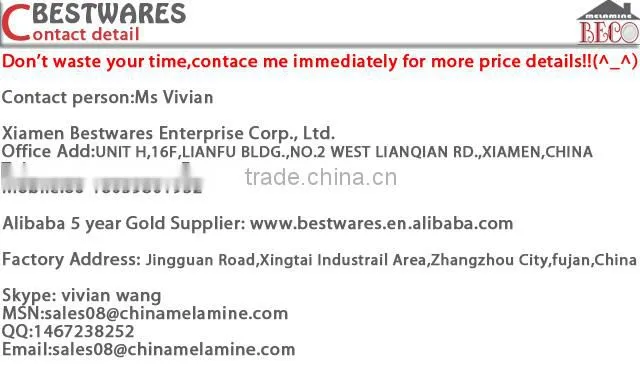 Wholesale colorful melamine insulated serving salad bowls sets