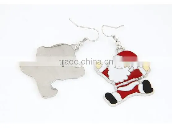 New 2013 promotion Christmas motif ornaments santa claus wholesale earring