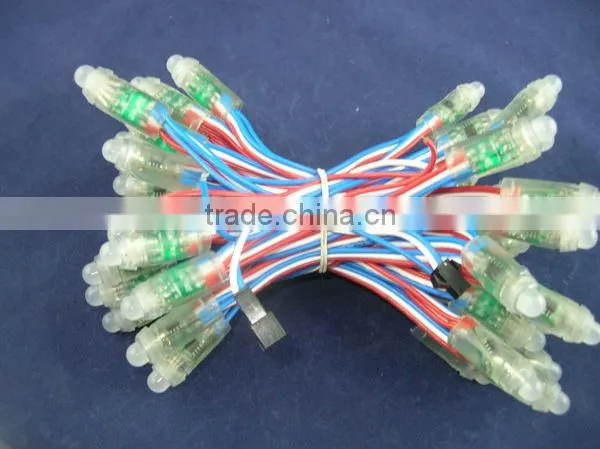 12mm WS2811 led pixel string module,DC5V input,50pcs a string;round shape