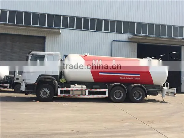 6*4 HOWO lpg delivery truck mobile lpg gas refueling trucks