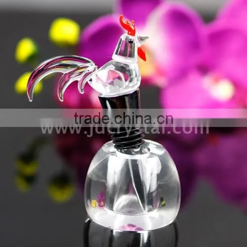 wholesale small Clear Crystal star shaped Wine Bottle Stopper for promotion gifts