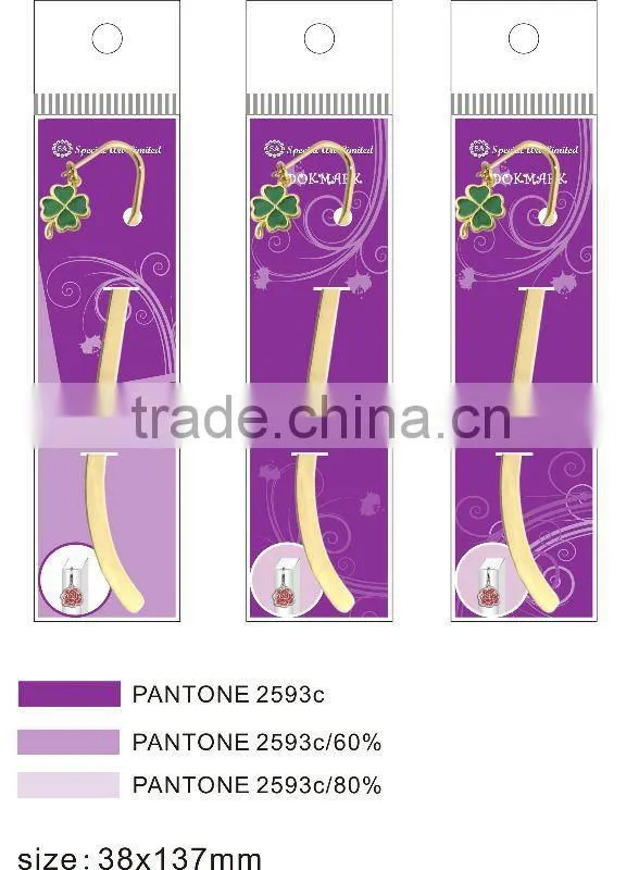 promotional metal 3D music bookmarks for books, gifts and premium