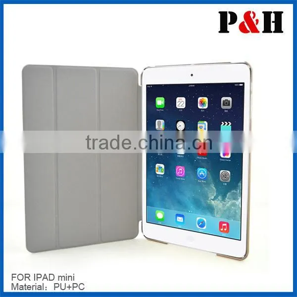 Leather cover case for ipad mini case