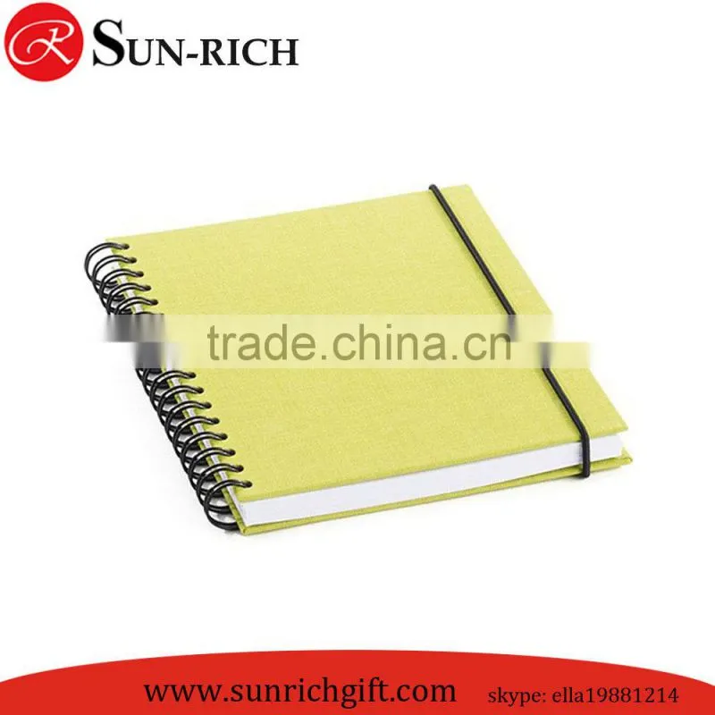 2015 hot sell double cover cheap spiral notebook A7 A6 A5 B5 wholesale