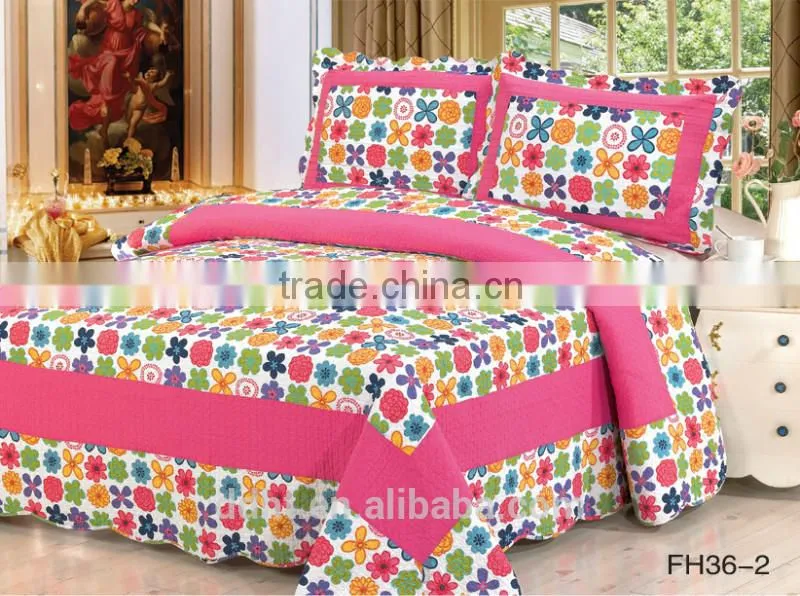 Roseo Boarder Colorful floral Patchwork Bedding Sets / Patchwork Quilts