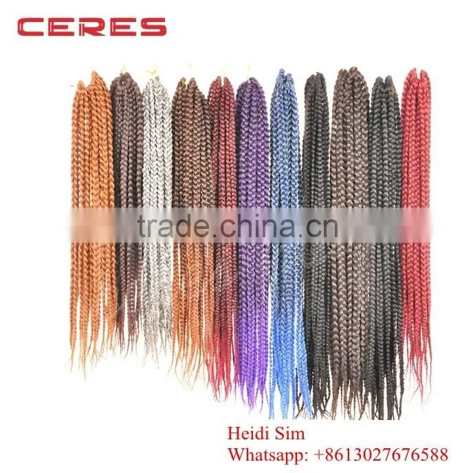 Japanese fiber solid and ombre color senegalese twist hair crochet hair extension
