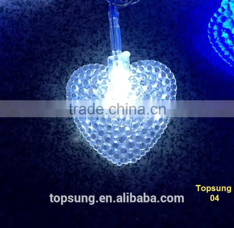 Strong PVC 68 leds white outdoor string lighting for outdoor