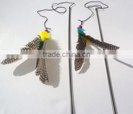 Cat Kitten Toy Feather Tiggerling tickerling Tickle Stick Dangling Fur Toy