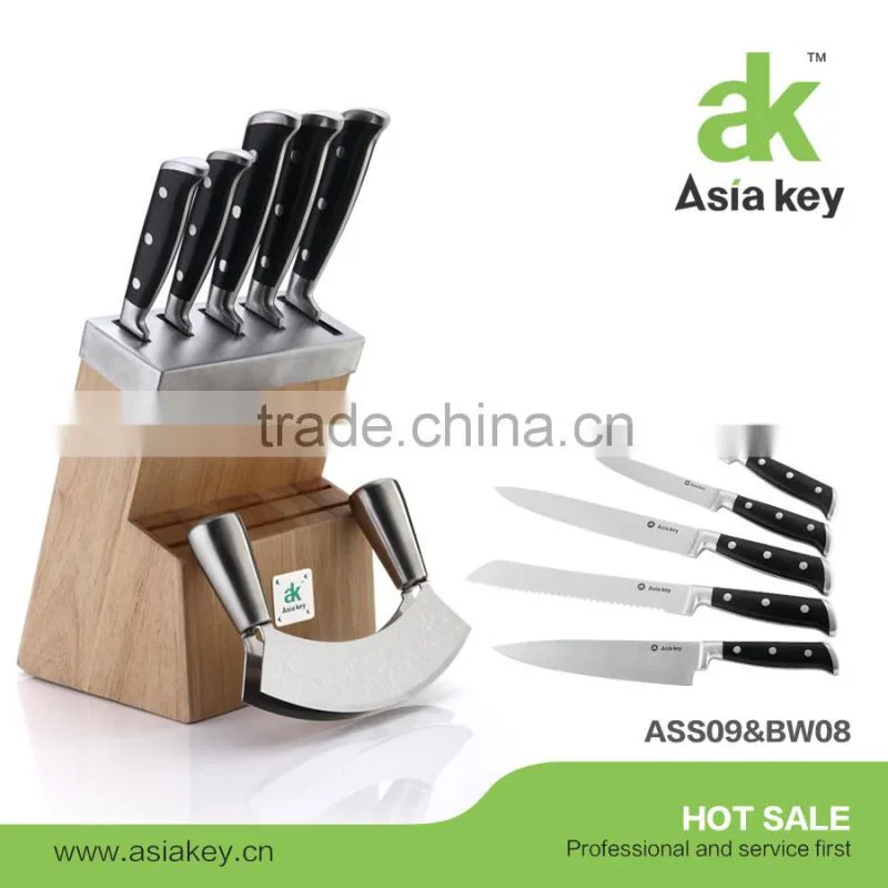 Popular and Premium 7pcs Knives Set With Wooden Stand For Kitchen