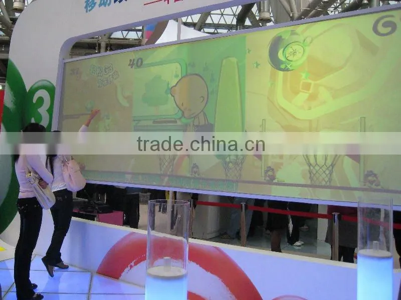 Unlimited effects projection interactive wall systems
