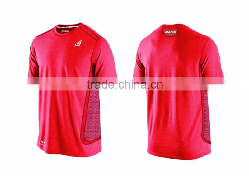 Mens Dryfit Panel Short Sleeve Running Tee Multiply Colors