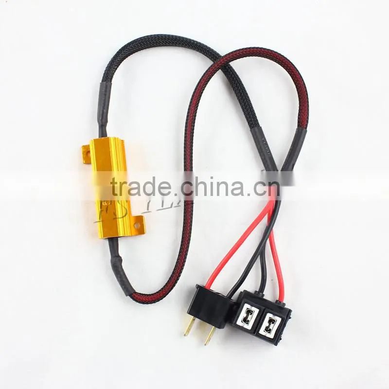 h4 h7 h8 h9 h11 9005 9006 error canceller led load resistor 50w harness cable for bmw vw