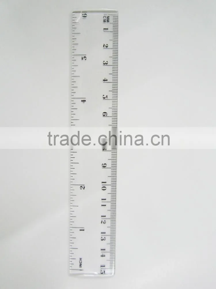 15cm logo printed straight ruler