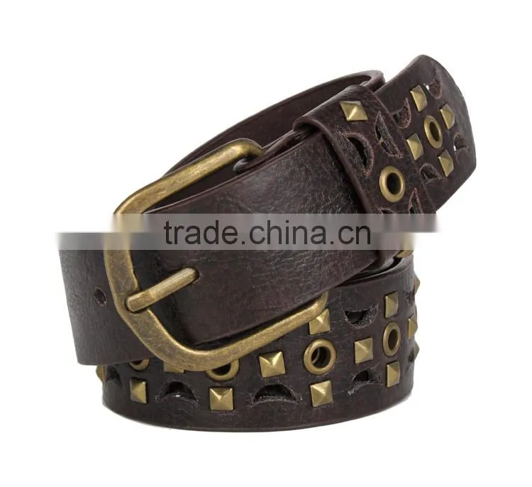 Cheap Leather Hollow Out Female Pyramid Belt SWF-15062932