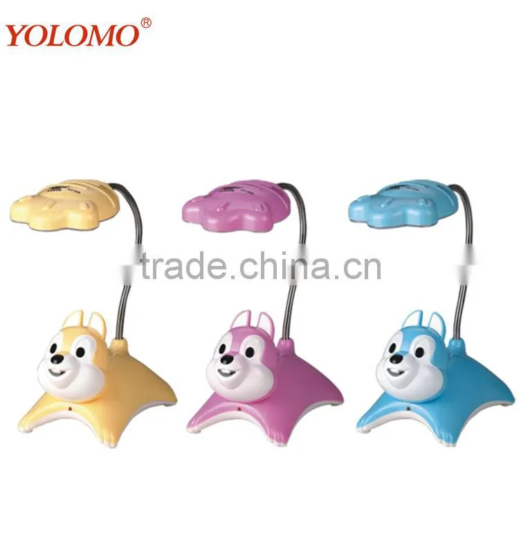 Eye protection led squirrel cartoon desk lamp for kid