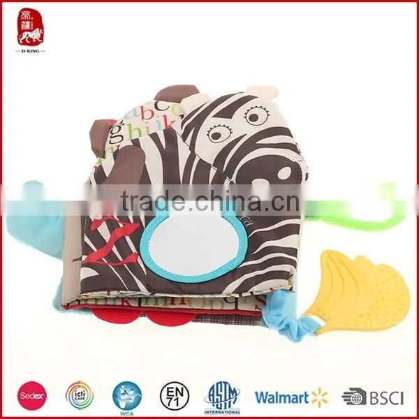 Sedex EN71 Certification Eco Friendly Popular Baby Educational Toys Soft Fabric Cloth Books For Kids