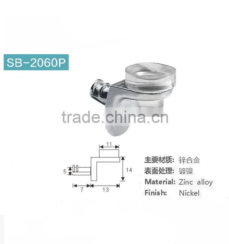 Nickel cable glass shelf supports