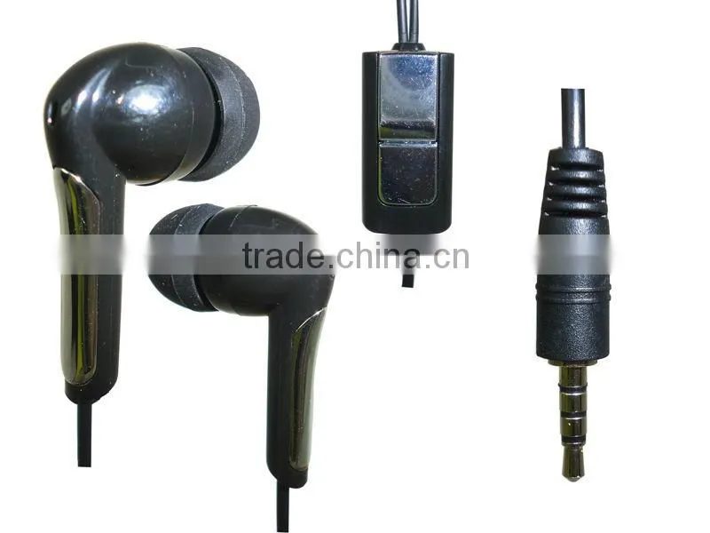 2.5mm round plug cheap handfree earphone for cell phones