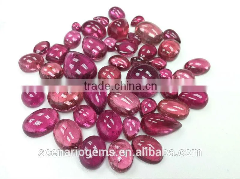 #SZZZ Natural Multi-Shape Cabs Loose Gemstone Rubellite Cabochon