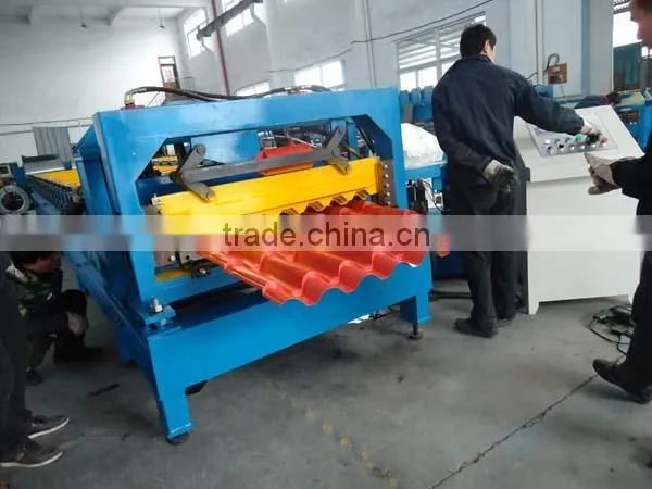Portable Metal Roofing Tile Sheet Roll Forming Machine / Manual Roof Tile Making Machine