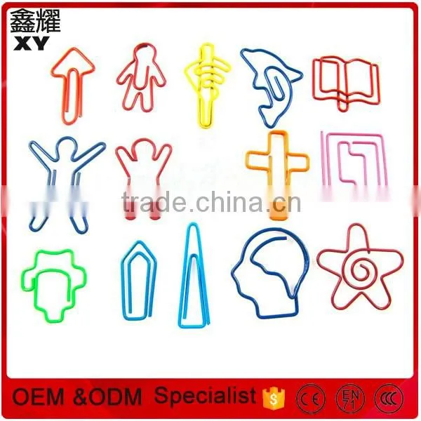 Cute children stationery assorted designs metal bookmark clip
