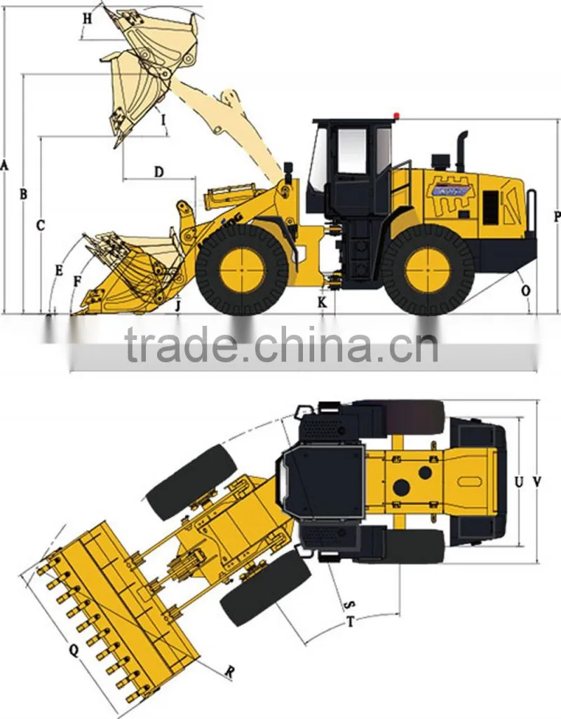 LG862 china Lonking china wheel loader with high quality Lonking machinery