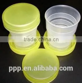 2014 Hot selling leak-proof eco-friendly FDA LFGB fodable plastic mug cup tumbler