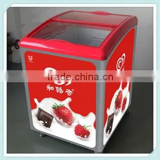 Commercial Ice Cream Chest Display Refrigerator