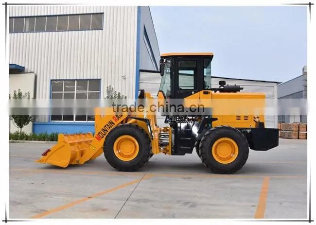 Multi-function Mini Radlader 1800kg Wheel Loader With Hydraulic System