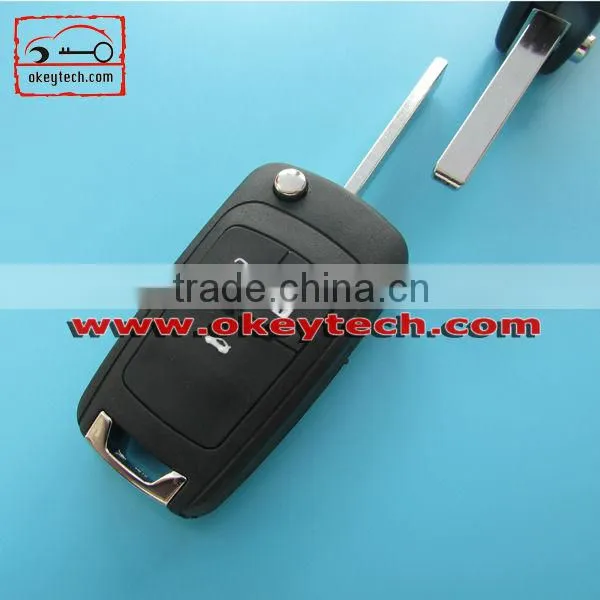 Okeytech key cover chevrolet cruze 3 buttons remote key shell for chevrolet cruze key