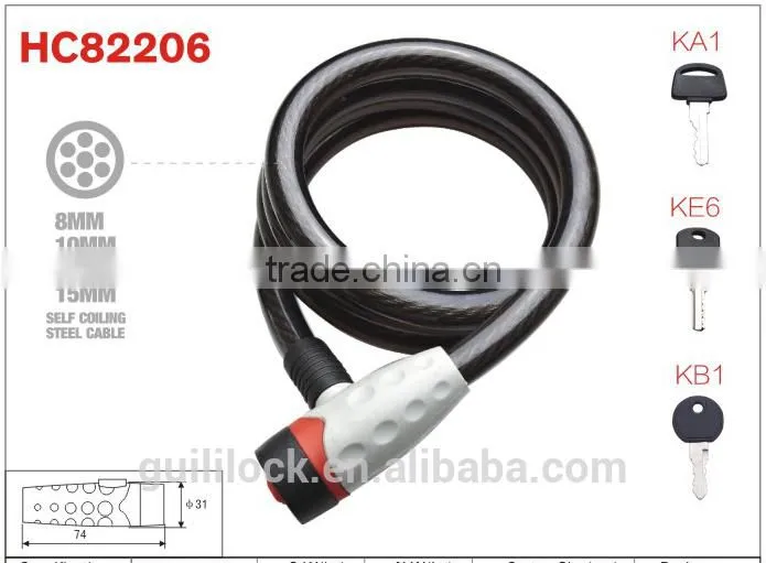 Bicycle Lock,Bike Lock,Spiral Lock HC82206